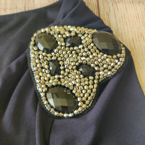 City Triangles ruched stretch bodycon one shoulder mini dress sz M NWT - Picture 8 of 11